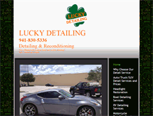 Tablet Screenshot of luckydetailing.com